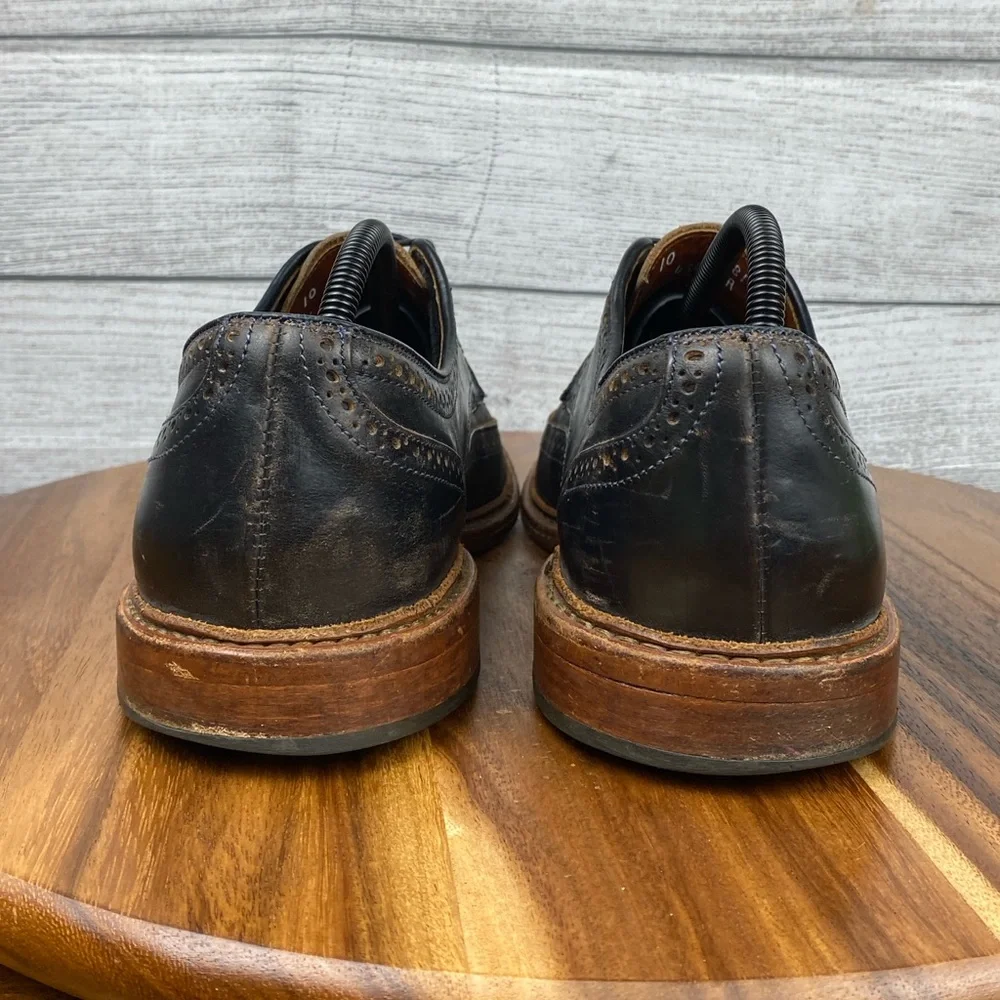Allen Edmonds Alumnus Wingtip Oxford Black Leather Men’s Shoe Size 10